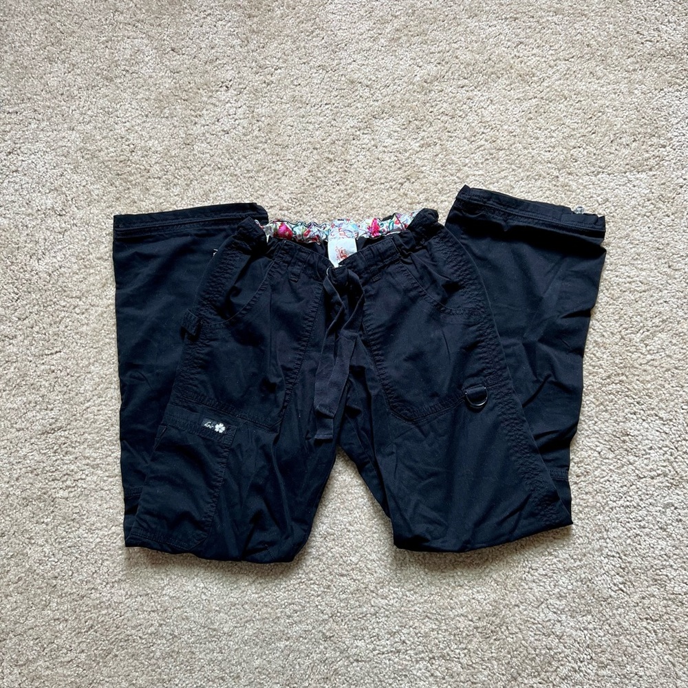 Womens Koi Black Scrub Pants